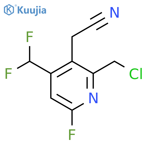 2-(Chloromethyl)-4-(difluoromethyl)-6-fluoropyridine-3-acetonitrile structure