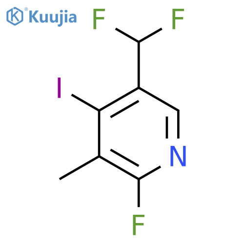 5-(Difluoromethyl)-2-fluoro-4-iodo-3-methylpyridine structure