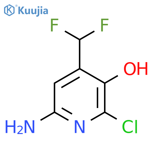 6-Amino-2-chloro-4-(difluoromethyl)-3-hydroxypyridine structure