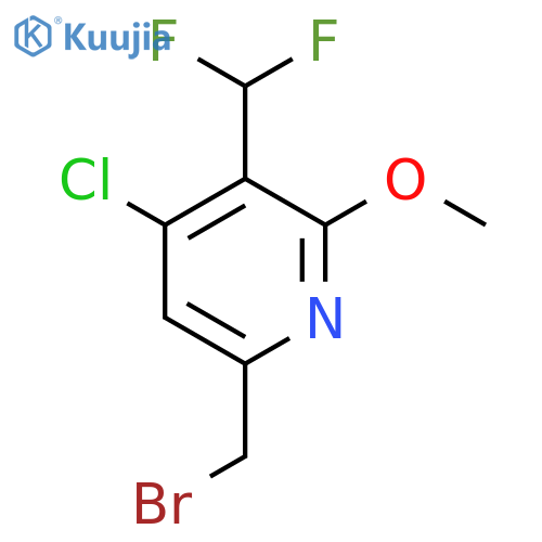 6-(Bromomethyl)-4-chloro-3-(difluoromethyl)-2-methoxypyridine structure