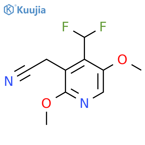 4-(Difluoromethyl)-2,5-dimethoxypyridine-3-acetonitrile structure