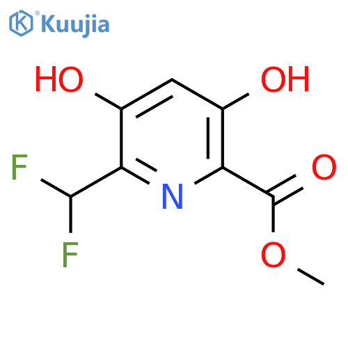 Methyl 2-(difluoromethyl)-3,5-dihydroxypyridine-6-carboxylate structure