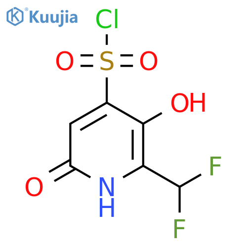 2-(Difluoromethyl)-3,6-dihydroxypyridine-4-sulfonyl chloride structure