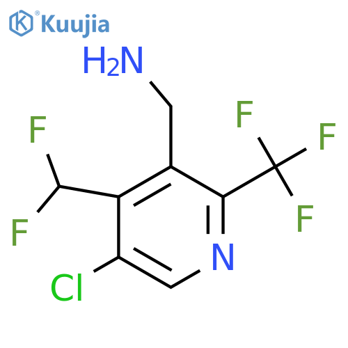3-(Aminomethyl)-5-chloro-4-(difluoromethyl)-2-(trifluoromethyl)pyridine structure