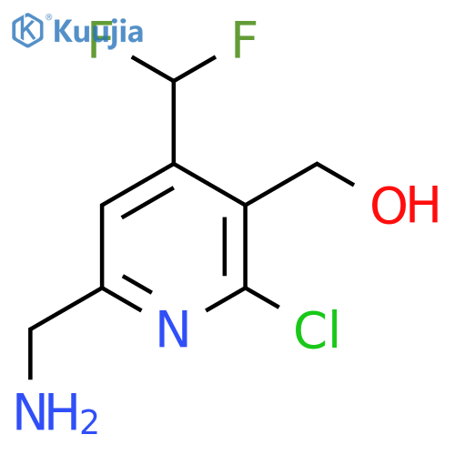 6-(Aminomethyl)-2-chloro-4-(difluoromethyl)pyridine-3-methanol structure