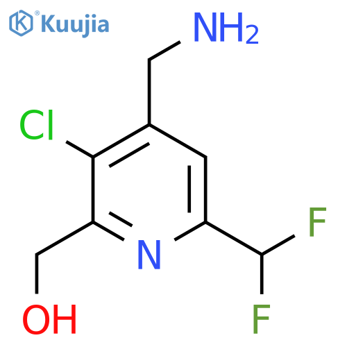 4-(Aminomethyl)-3-chloro-6-(difluoromethyl)pyridine-2-methanol structure