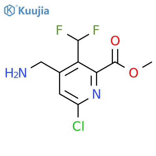 Methyl 4-(aminomethyl)-6-chloro-3-(difluoromethyl)pyridine-2-carboxylate structure