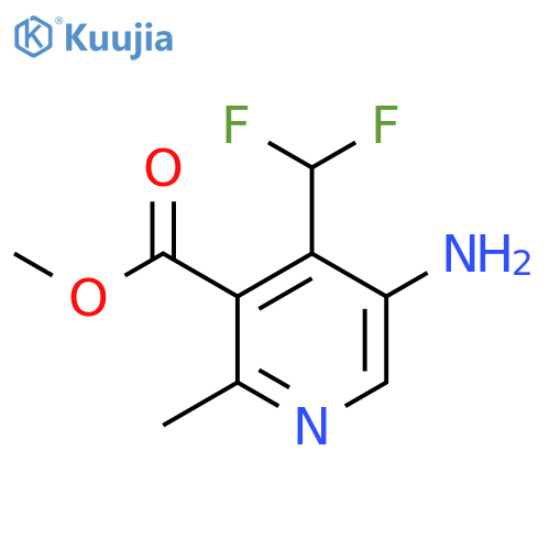 Methyl 5-amino-4-(difluoromethyl)-2-methylpyridine-3-carboxylate structure