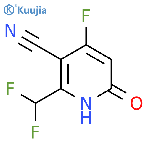 3-Cyano-2-(difluoromethyl)-4-fluoro-6-hydroxypyridine structure