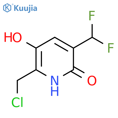 2-(Chloromethyl)-5-(difluoromethyl)-3,6-dihydroxypyridine structure