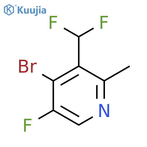 4-Bromo-3-(difluoromethyl)-5-fluoro-2-methylpyridine structure