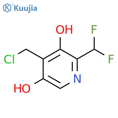 4-(Chloromethyl)-2-(difluoromethyl)-3,5-dihydroxypyridine structure
