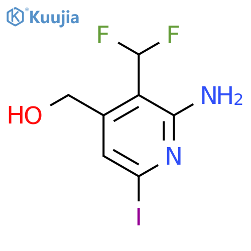 2-Amino-3-(difluoromethyl)-6-iodopyridine-4-methanol structure