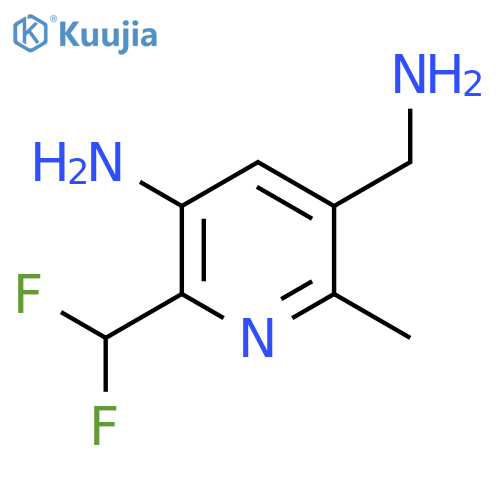 3-Amino-5-(aminomethyl)-2-(difluoromethyl)-6-methylpyridine structure