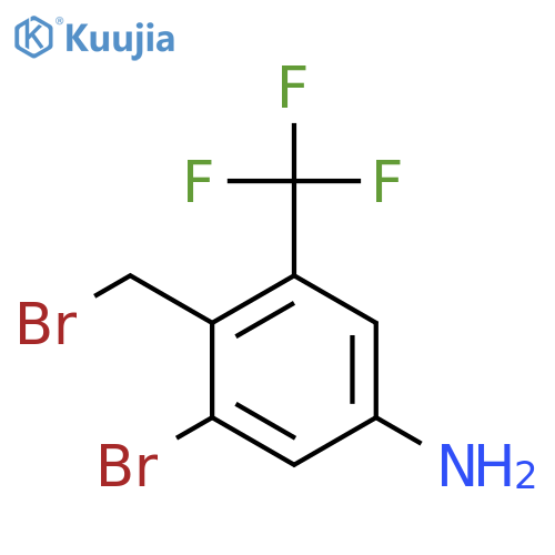 4-Amino-2-bromo-6-(trifluoromethyl)benzyl bromide structure