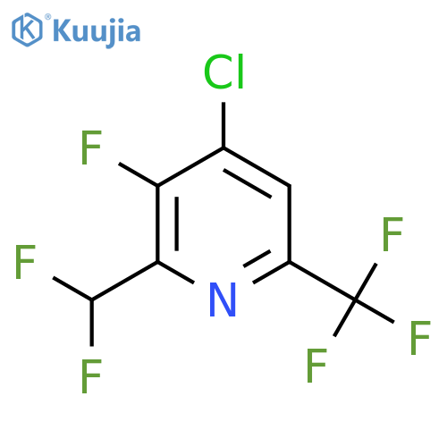 4-Chloro-2-(difluoromethyl)-3-fluoro-6-(trifluoromethyl)pyridine structure