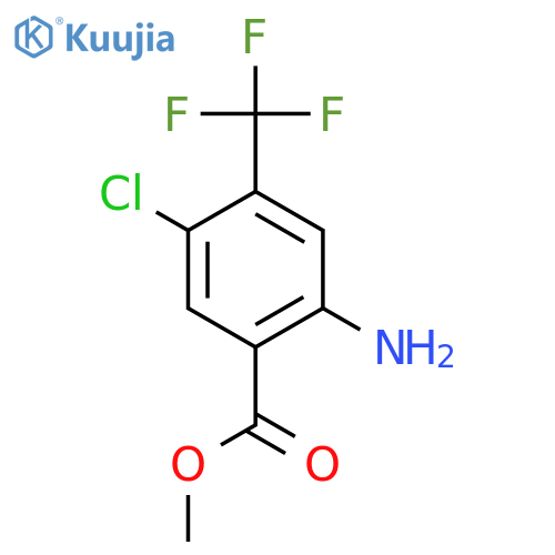 Methyl 2-amino-5-chloro-4-(trifluoromethyl)benzoate structure