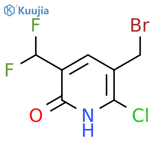 3-(Bromomethyl)-2-chloro-5-(difluoromethyl)-6-hydroxypyridine structure