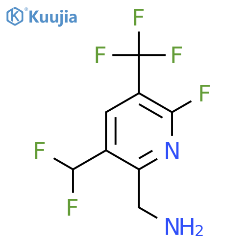 2-(Aminomethyl)-3-(difluoromethyl)-6-fluoro-5-(trifluoromethyl)pyridine structure