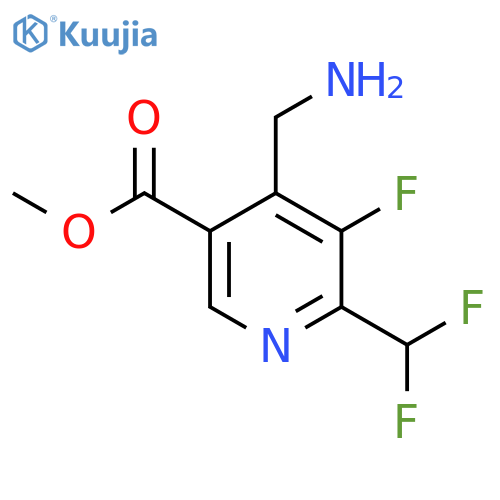Methyl 4-(aminomethyl)-2-(difluoromethyl)-3-fluoropyridine-5-carboxylate structure