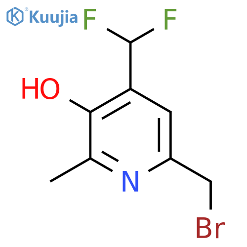 6-(Bromomethyl)-4-(difluoromethyl)-3-hydroxy-2-methylpyridine structure