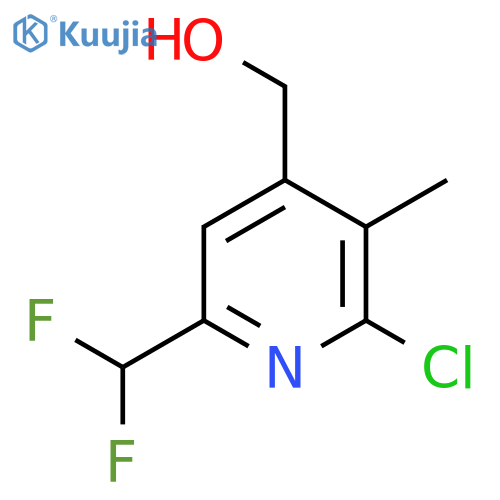 2-Chloro-6-(difluoromethyl)-3-methylpyridine-4-methanol structure