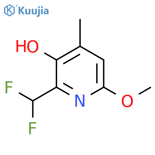 2-(Difluoromethyl)-3-hydroxy-6-methoxy-4-methylpyridine structure