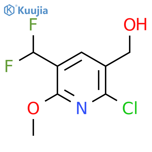 2-Chloro-5-(difluoromethyl)-6-methoxypyridine-3-methanol structure