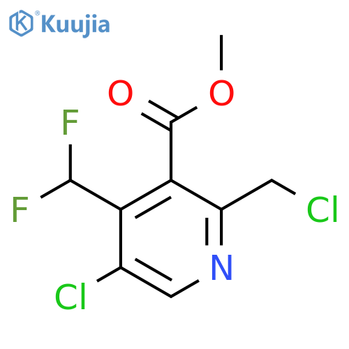 Methyl 5-chloro-2-(chloromethyl)-4-(difluoromethyl)pyridine-3-carboxylate structure