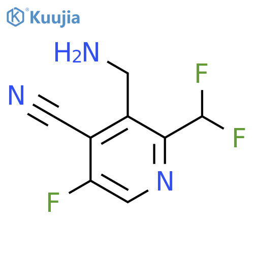 3-(Aminomethyl)-4-cyano-2-(difluoromethyl)-5-fluoropyridine structure