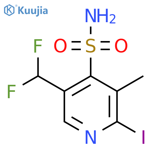 5-(Difluoromethyl)-2-iodo-3-methylpyridine-4-sulfonamide structure