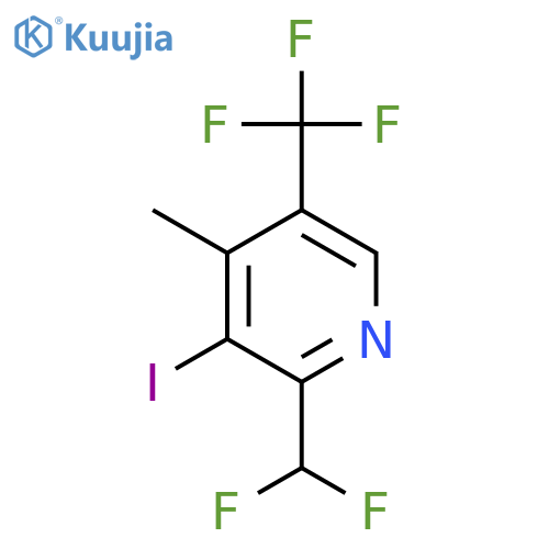 2-(Difluoromethyl)-3-iodo-4-methyl-5-(trifluoromethyl)pyridine structure