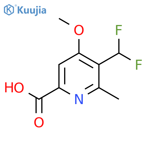 3-(Difluoromethyl)-4-methoxy-2-methylpyridine-6-carboxylic acid structure