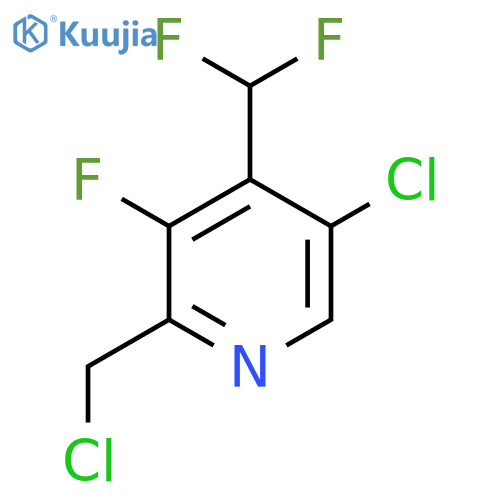 5-Chloro-2-(chloromethyl)-4-(difluoromethyl)-3-fluoropyridine structure