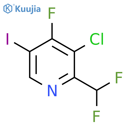3-Chloro-2-(difluoromethyl)-4-fluoro-5-iodopyridine structure