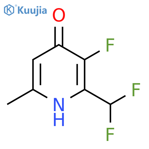 2-(Difluoromethyl)-3-fluoro-4-hydroxy-6-methylpyridine structure