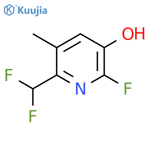 2-(Difluoromethyl)-6-fluoro-5-hydroxy-3-methylpyridine structure