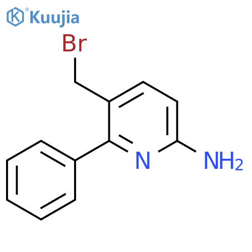 6-Amino-3-bromomethyl-2-phenylpyridine structure