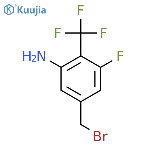 3-Amino-5-fluoro-4-(trifluoromethyl)benzyl bromide structure