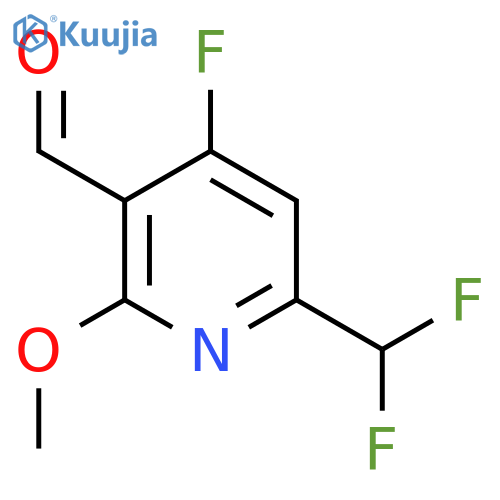 6-(Difluoromethyl)-4-fluoro-2-methoxypyridine-3-carboxaldehyde structure