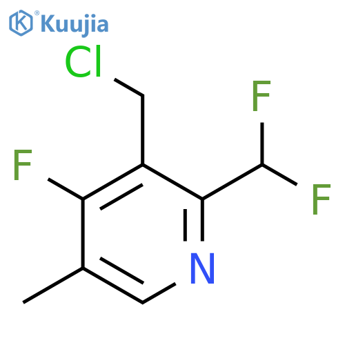 3-(Chloromethyl)-2-(difluoromethyl)-4-fluoro-5-methylpyridine structure