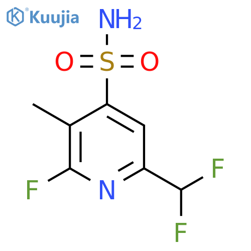6-(Difluoromethyl)-2-fluoro-3-methylpyridine-4-sulfonamide structure