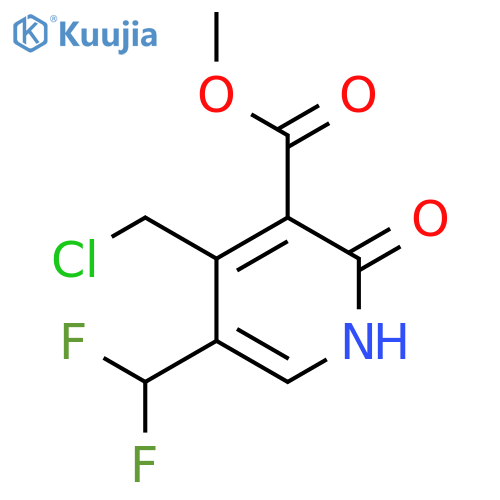 Methyl 4-(chloromethyl)-5-(difluoromethyl)-2-hydroxypyridine-3-carboxylate structure
