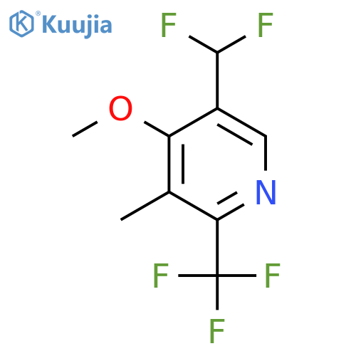 5-(Difluoromethyl)-4-methoxy-3-methyl-2-(trifluoromethyl)pyridine structure