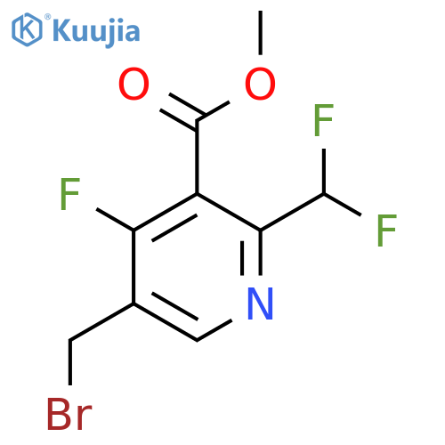 Methyl 5-(bromomethyl)-2-(difluoromethyl)-4-fluoropyridine-3-carboxylate structure