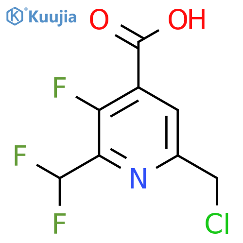 6-(Chloromethyl)-2-(difluoromethyl)-3-fluoropyridine-4-carboxylic acid structure