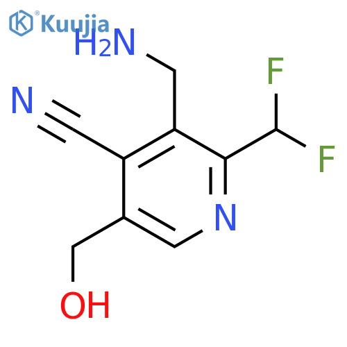 3-(Aminomethyl)-4-cyano-2-(difluoromethyl)pyridine-5-methanol structure