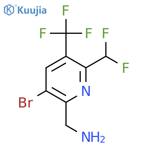 2-(Aminomethyl)-3-bromo-6-(difluoromethyl)-5-(trifluoromethyl)pyridine structure