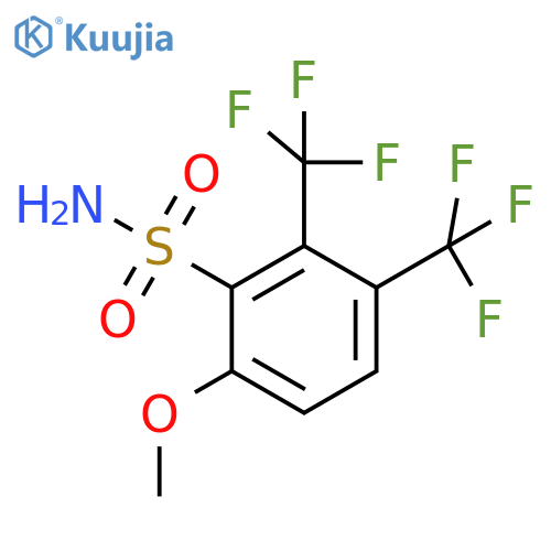 2,3-Bis(trifluoromethyl)-6-methoxybenzenesulfonamide structure