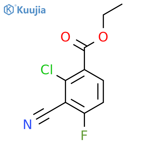 Ethyl 2-chloro-3-cyano-4-fluorobenzoate structure
